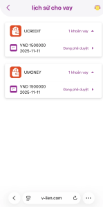 App Vlien lần đầu giải ngân đc 1m5 ae ơi