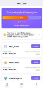 Photo from topic "Apply for a Mec Cash Loan" about MEC Cash